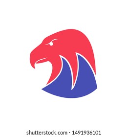 Abstract Eagle Vector Logo Elements