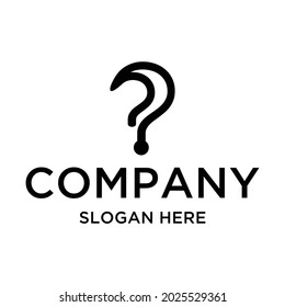 Símbolo del logotipo de preguntas símbolo del icono de la plantilla de la plantilla de símbolos del logotipo