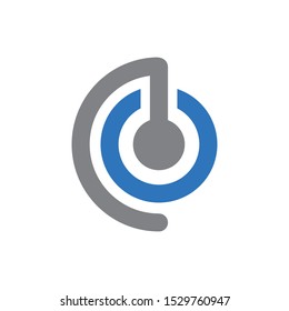 Abstract ear logo design template vector