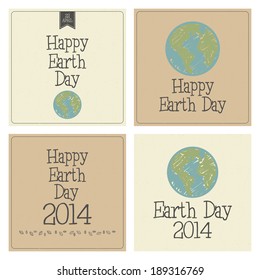 Abstract earth day background with special objects