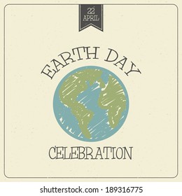 Abstract earth day background with special objects
