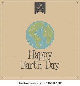 Abstract earth day background with special objects