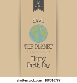 Abstract earth day background with special objects