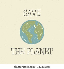 Abstract earth day background with special objects