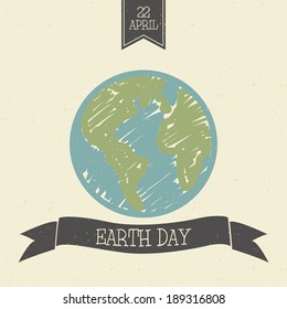 Abstract earth day background with special objects