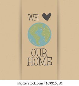 Abstract earth day background with special objects