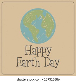 Abstract earth day background with special objects