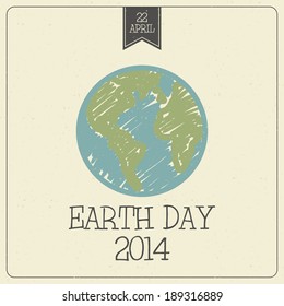 Abstract earth day background with special objects