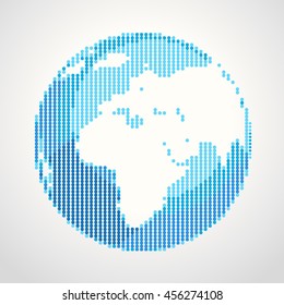 Abstract Earth illustration. Vector design template