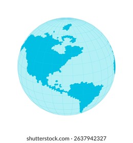 Abstract earth map with focus on geographic accuracy and tech aesthetics. Use for ESG reports, climate change presentations, or e-learning modules