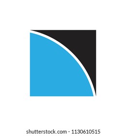 abstract earth surface and space simple logo vector