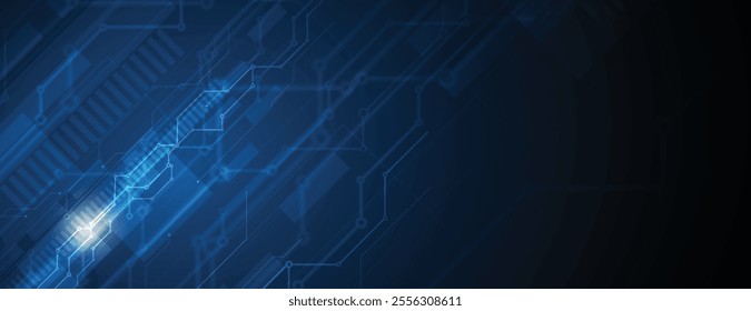 The abstract earth technology background for science and business presentation. Vector Art.