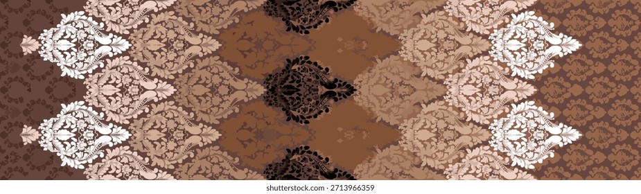 Abstract Earth Tone Pattern, Geometric Texture Background