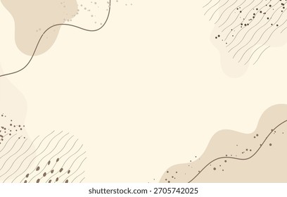 Fondo Abstractas de Memphis de tono tierra simple