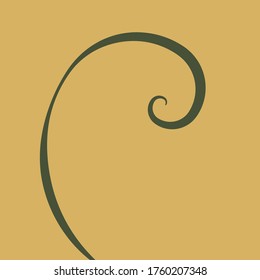 An abstract earth tone spiral shape background image.