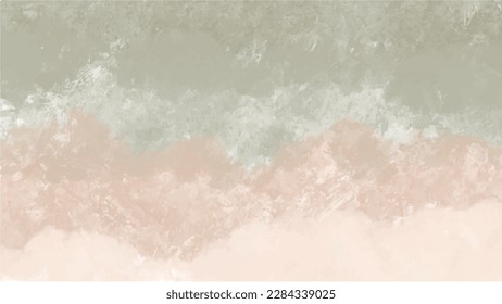 Abstract earth tone watercolor background for your design, watercolor background concept, vector.