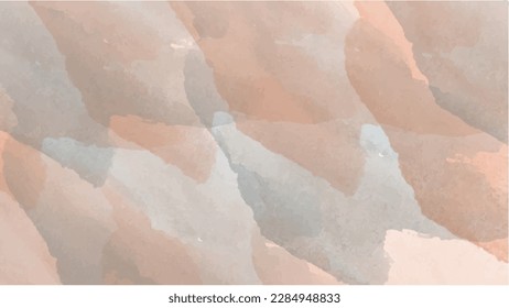 Abstract earth tone watercolor background for your design, watercolor background concept, vector.