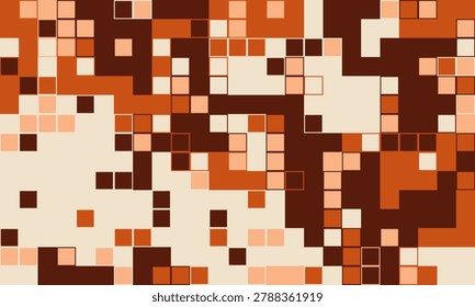 Abstract earthytoned pixel art background.  Perfect for website banners, social media posts, or modern design projects.  Evokes feelings of warmth, texture, and subtle complexity.