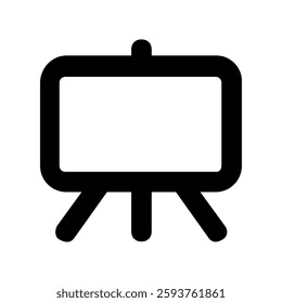abstract Easel Shape line icon 