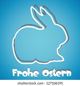 abstract Easter background with german wishes