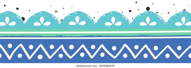 Abstract Easter banner. Concept of a banner with egg pattern. Vector illustration