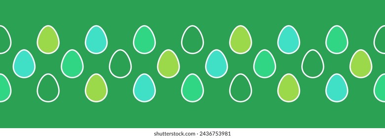 Abstract Easter banner with eggs. Modern style element for a card, poster and invitation. Vector illustration