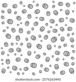 Abstract Easter Egg Background Pattern Design Vector Illustration