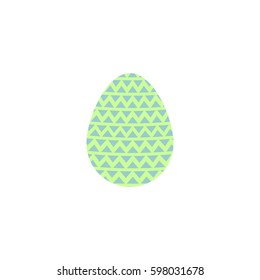 Abstract Easter egg, icon design template, vector illustration