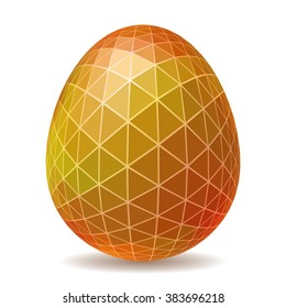 Abstract Easter egg. Triangular style