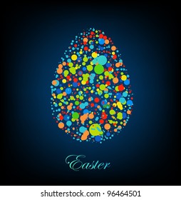 Abstract easter egg. Vector
