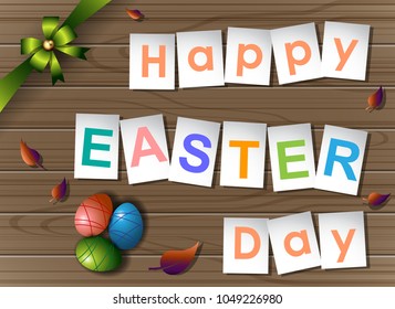 Abstract of Easter eggs. Banner and Background Template. Vector and Illustration, EPS 10