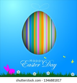 Abstract of Easter eggs. Banner and Background Template. Vector and Illustration, EPS 10