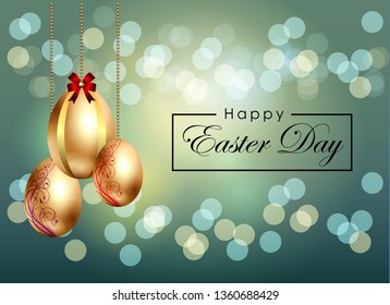Abstract of Easter eggs. Banner and Background Template. Vector and Illustration, EPS 10