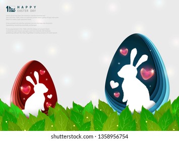 Abstract Easter festival anniversary day background. You can use for ad, poster, artwork, style. illustration vector eps10