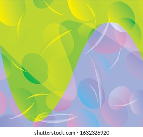 Abstract Easter floral background. Autumn and winter. Vector image