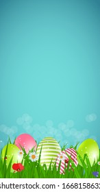 Abstract Easter Template Background Vector Illustration EPS10