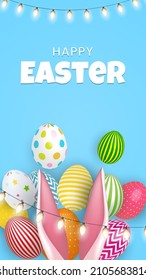 Abstract Easter Template Background Vector Illustration EPS10