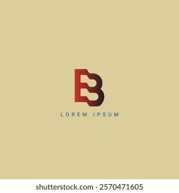 Abstract EB, BE Letters Logo Initial Based Monogram Icon Vector