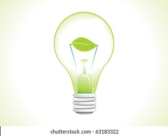 abstract eco bulb vector illustration