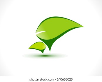 abstract eco chat icon vector illustration