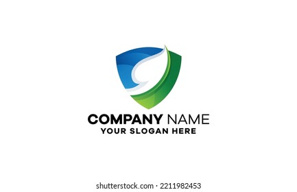 Abstract Eco Colorful Gradient Logo