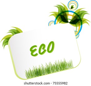 abstract eco friendly conceptual  frame