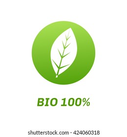 Abstract eco green logo. Vector illustration
