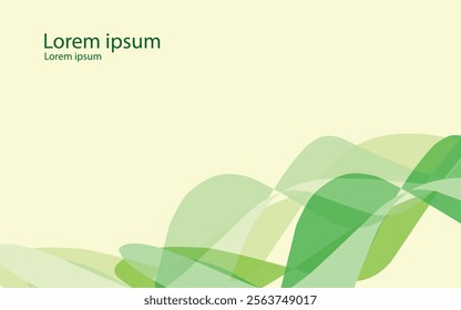 Abstract eco Green theme design Background frame border