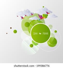 Abstract Eco Illustration Design 