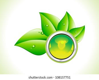 abstract eco leaf concept vector illustration