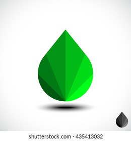 Abstract ECO leaf icon.Vector illustration