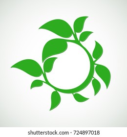 Abstract eco lifestyle concept template.