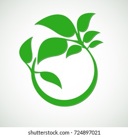 Abstract eco lifestyle concept template.