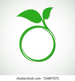 Abstract eco lifestyle concept template.